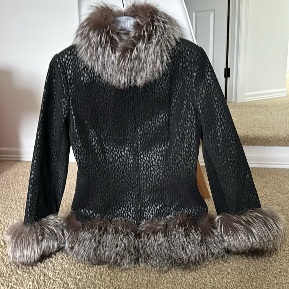 Real fox trim jacket